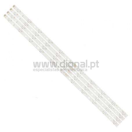 TIRAS DE LED TV JVC LED40D11-ZC14-03 B LT40C540 LSC400HN01 LE40F3000WX LK400D3HC34J