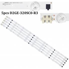 Barras para TV LED SAMSUNG D2GE-320SC0-R3 2013SVS32 UE32F4000AW  UE32F6100AWXXC  UE32F6400AW UE32F5500AWXXC  UE32F5000AW